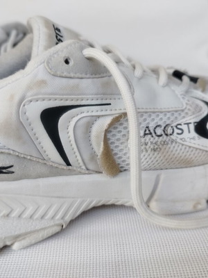 Lacoste αθλητικά παπούτσια μεταχειρισμένα, νούμερο 38, άσπρα