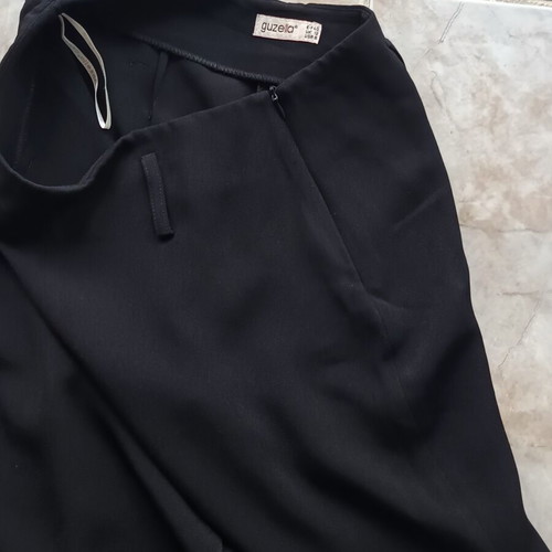 Guzella winter pants skirt, black, size M