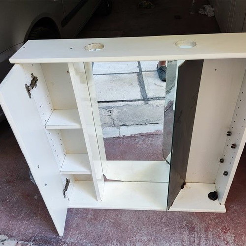 Bathroom cabinet with mirror used 75x16x76 height