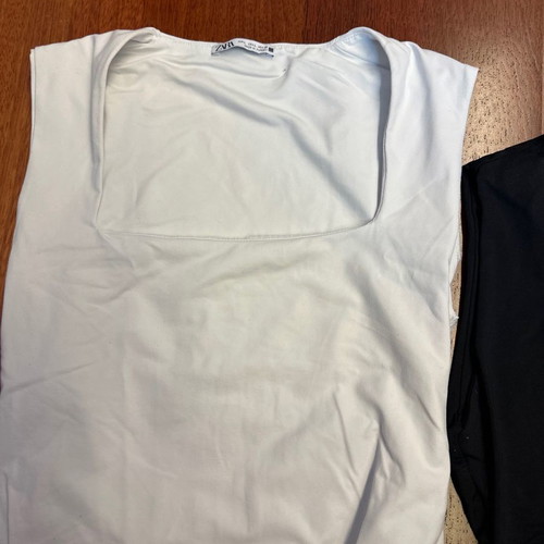 Zara white and black bodysuits L used, together