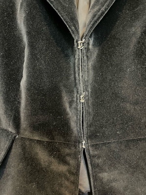Massimo Dutti velvet jacket black like new