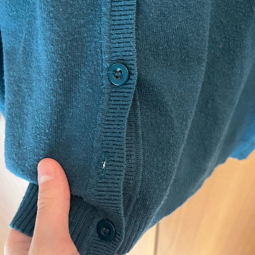Cardigan petrol like new, size M/L, soft fabric