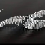  Λουράκι ρολογιού Συμβατό με IWatch Band 45mm 44mm 42mm Business Stainless Steel Metal Ασημένιο