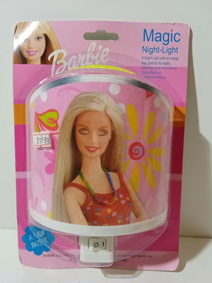 Mattel Barbie night light 1999 new European power 230V-50Hz