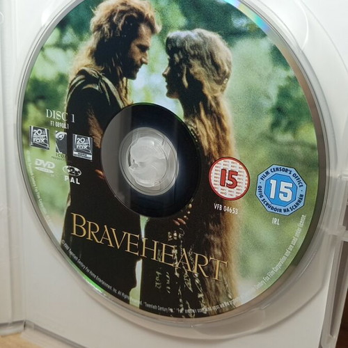 Braveheart DVD with English subtitles