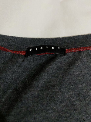 Sisley women's T shirt dark gray like new, size M