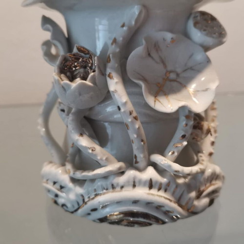 Japan figurine set used, porcelain with gold decoration