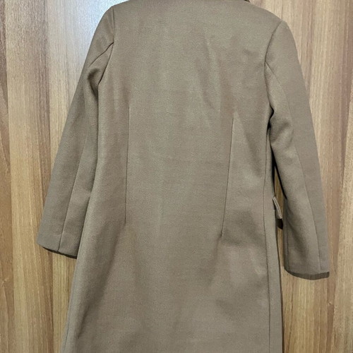 Beige coat used, size S