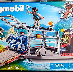 9433 Playmobil Explorers - Ταχύπλοο Σκάφος Λαθροκυνηγών Με Κλουβί Δεινοσαύρων