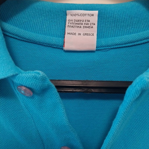Target turquoise polo shirt size L used, cotton