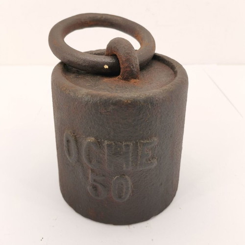 Oche 50 used cast iron weight from 1900