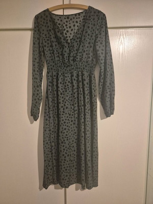 Midi dress Shein like new, black and green, size M