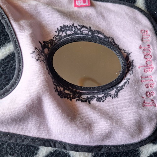 Mothercare bib with mirror like new
