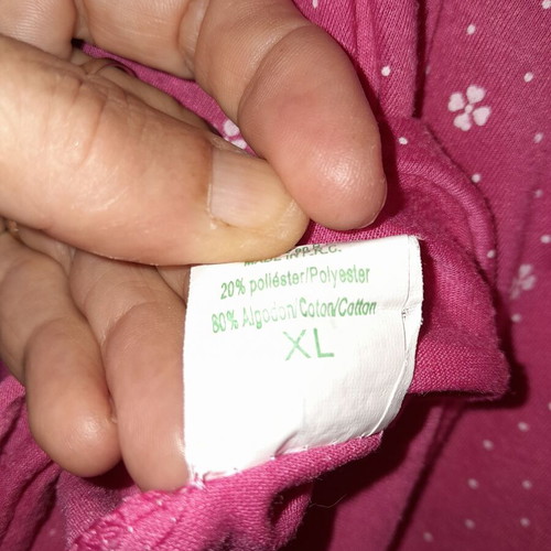 Pink pajamas like new, cotton blend, size XL