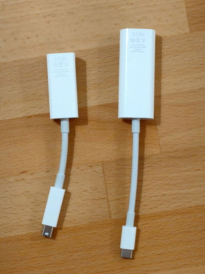 Apple Thunderbolt 3 σε Thunderbolt 2 αντάπτορας MYH93ZM/A και Thunderbolt 2 σε FireWire 800 αντάπτορας MD464ZM/A