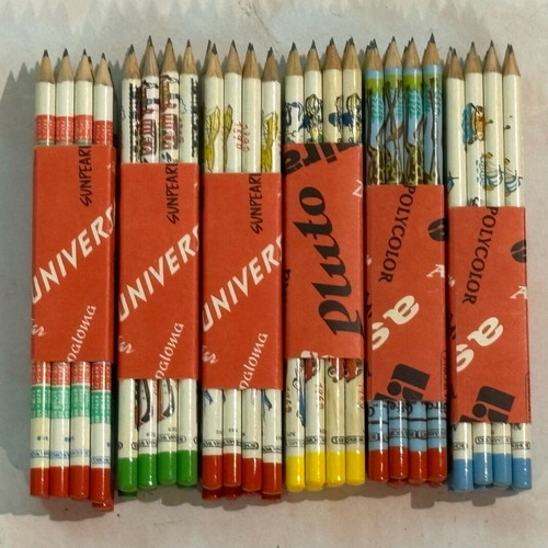 Vintage box with 72 pencils from the 90s, like new