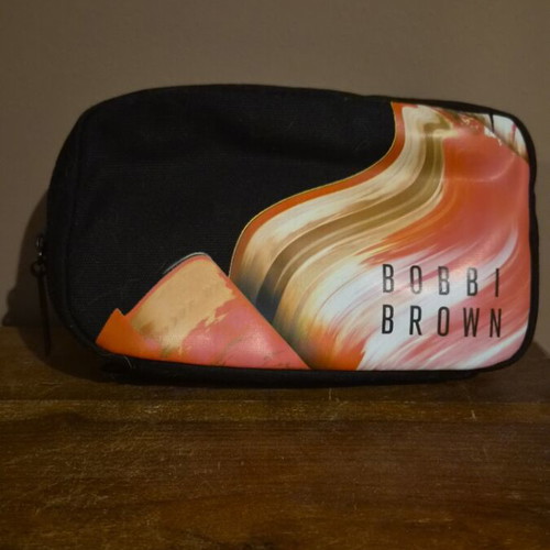 Bobbi Brown small toiletry bag like new, black and multicolor