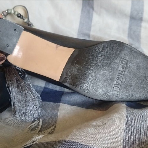 Scarpa Optimal leather high heels new, navy blue