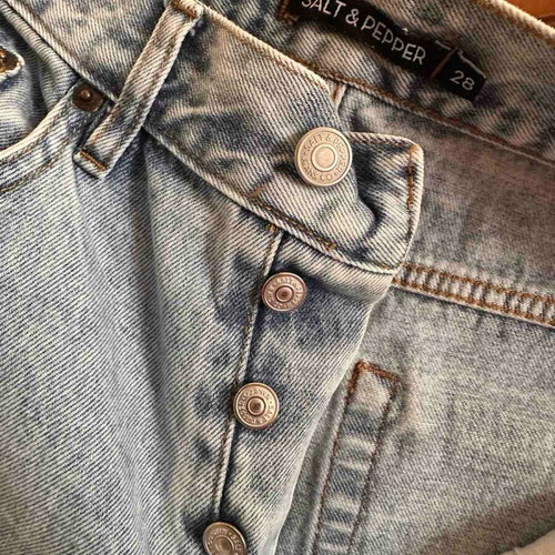 Salt and pepper jeans no 28 like new, grey