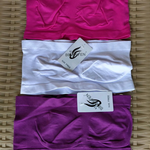 Tops new, pack of 3, one size, white, purple, fuchsia