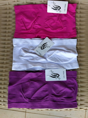 Tops new, pack of 3, one size, white, purple, fuchsia