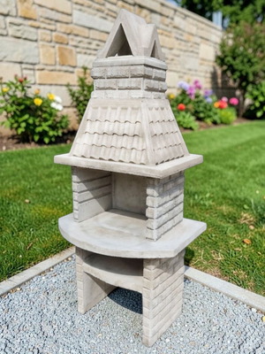 Carmen Concrete Barbecue New, Unpainted