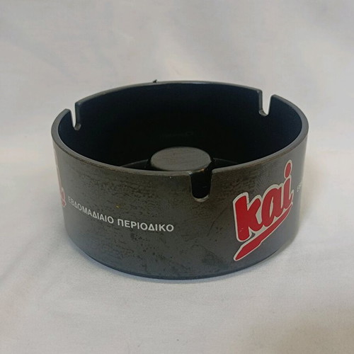 Promotional ashtray for "KAI" magazine used, plastic, 10 cm
