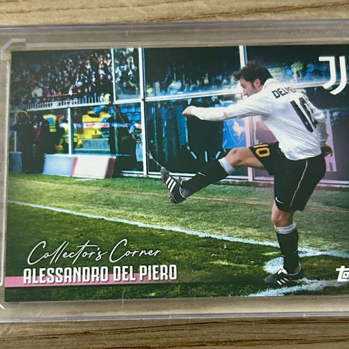 Alessandro Del Piero Juventus Topps 2025 card in acrylic case new