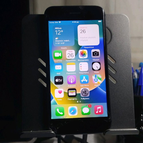 iPhone 8 used, black, 64GB, for parts or repair