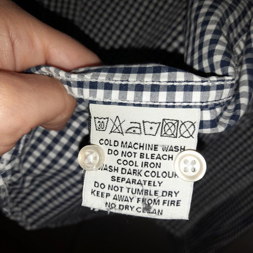 Superdry shirt checked blue white used, XXL