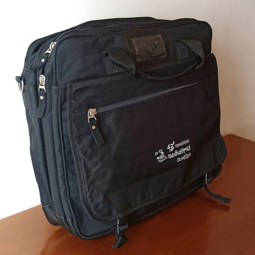 Briefcase bag new, 43rd Panhellenic Pediatric Conference, black