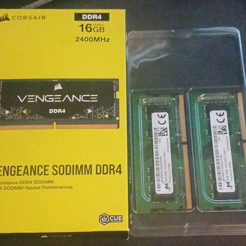 Laptop DDR4 RAM memories 16GB (2x8GB) SO-DIMM 2400MHz like new