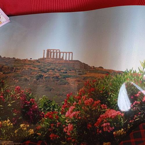 Poster wall photo of Sounio with Poseidon temple like new