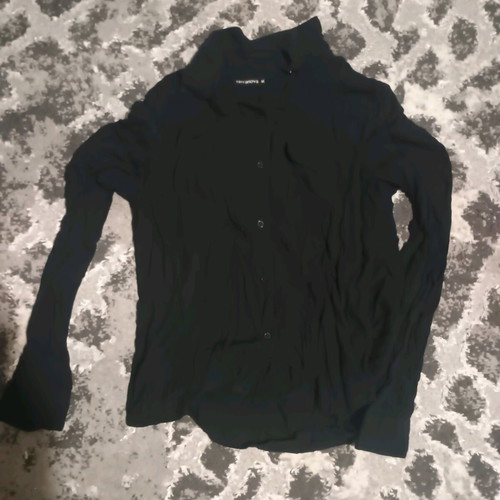 Terranova women's black shirt like new semi-transparent