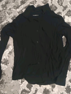 Terranova women's black shirt like new semi-transparent