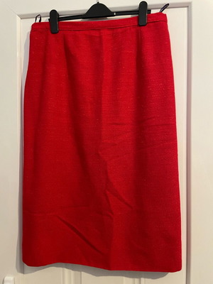 Vintage handmade shot silk effect pencil skirt like new