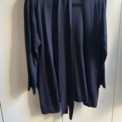 Stradivarius Blue Knitted Cardigan With Belt Size M Like New