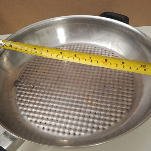 Vintage SEB Multipurpose Frying Pan Stainless Steel 18/10 29cm with Fissler Inox Lid used