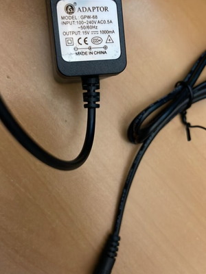Transformer 15V 1A new, unused