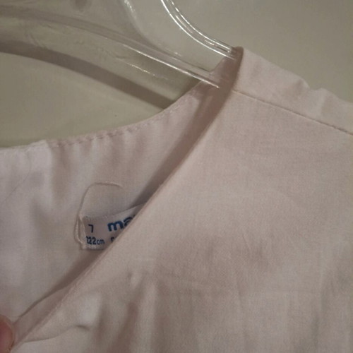 Mayoral white formal dress for girls 7 years like new