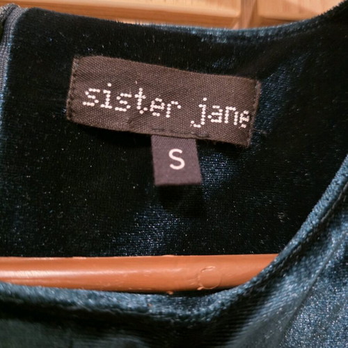 Sister Jane Mini Dress Cypress Velvet Like New