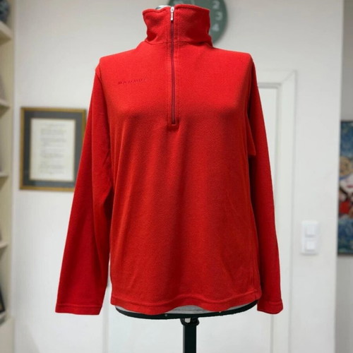 Mammut Women's Tecnopile Fleece Red 1/4 Zip used Size M/L