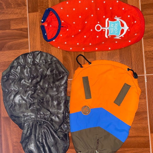 Anorak clothes pack for Yorkie or Chihuahua dogs like new, 3 pieces