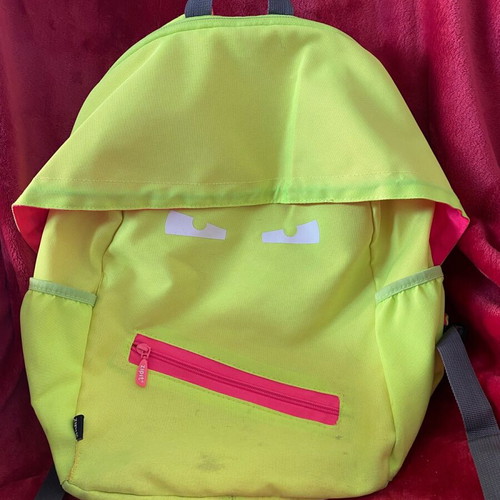 Zipit Grillz school backpack used, light green