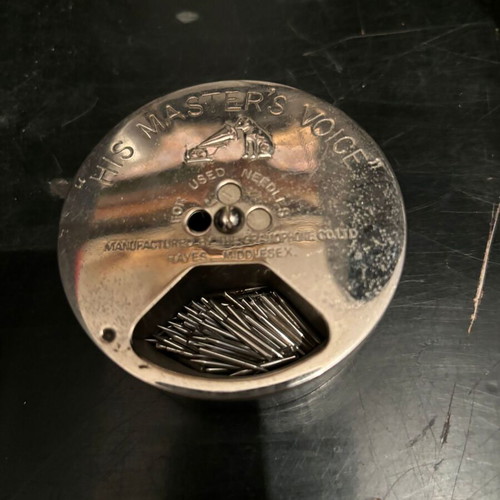 His Master Voice vintage needle box used from 1920s