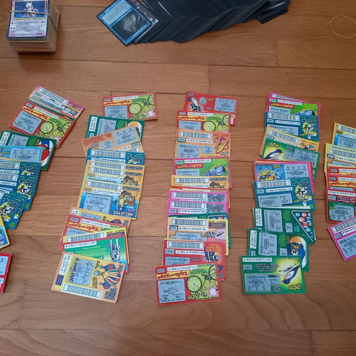 OPAP scratch cards used, large old collection