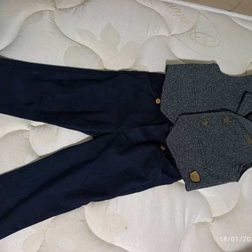 Hashtag suit set for 2-year-old boy like new with gift vest