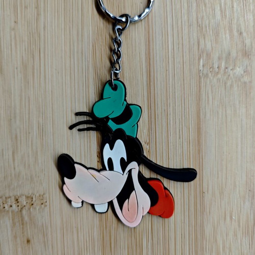 Vintage Disney Goofy rubber keychain