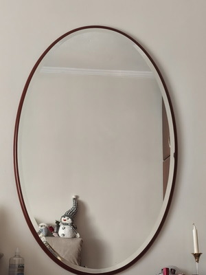 Oval mirror used with small defect, 113m height, 74m width