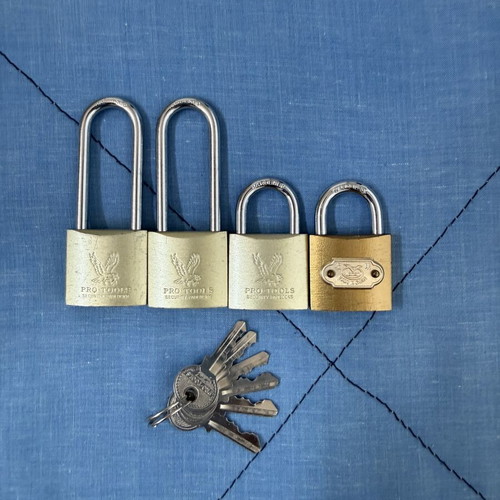 Padlocks set of 4 like new